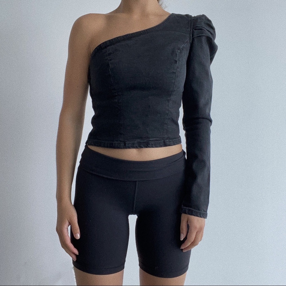 Grlfrnd Denim Crop Top